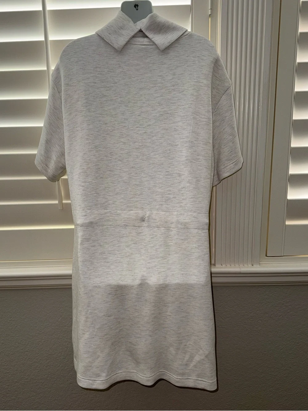 VARLEY Double Soft Sophie Dress Ivory Marl Size Medium - Picture 5 of 7